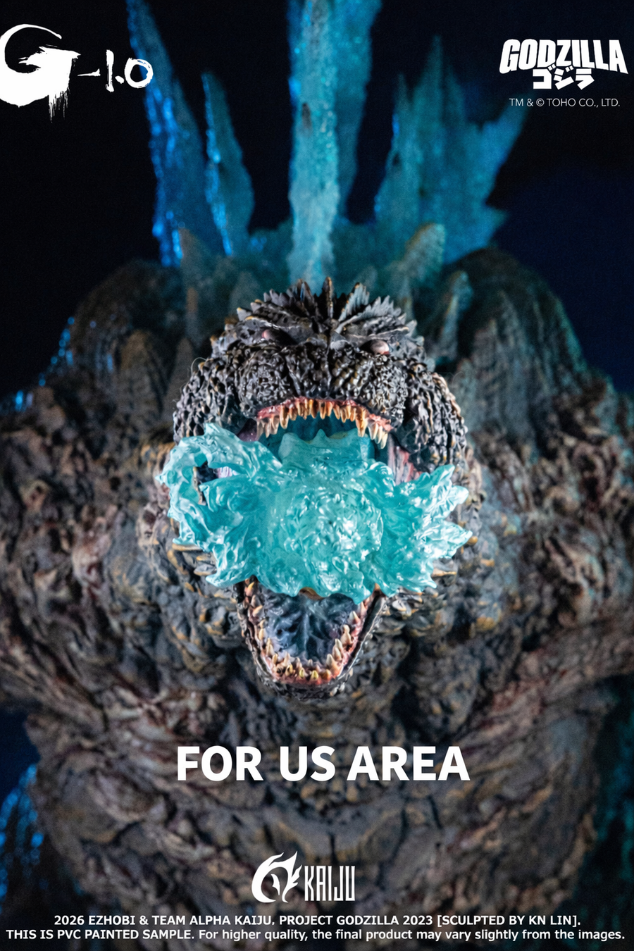 Godzilla Minus One Final Attack Heat Ray Premium Collectible Figure – U.S. Region (AKS-1.0LH Alpha Kaiju Series)