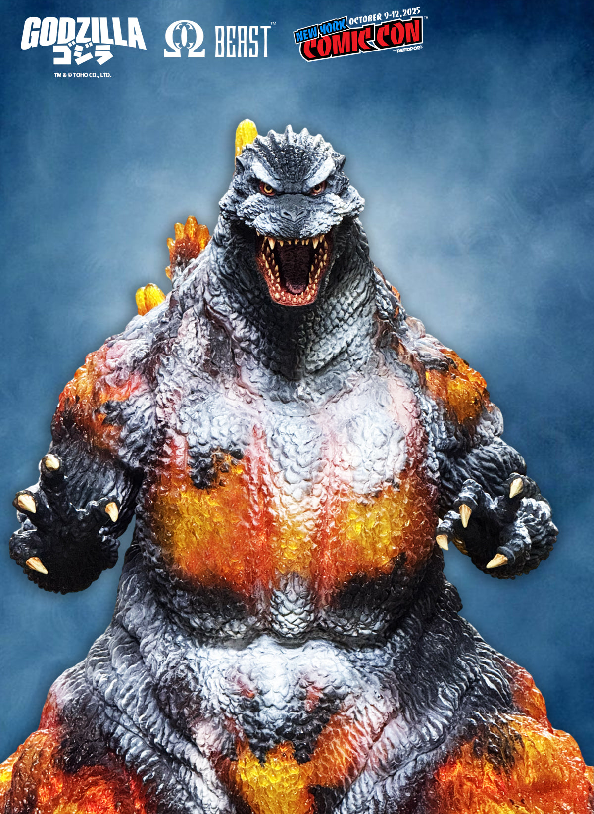 NYCC 2025  Exclusive EZHOBI Omega Beast  Frozen Burning  Godzilla 1995  (BUYING SERVICE)