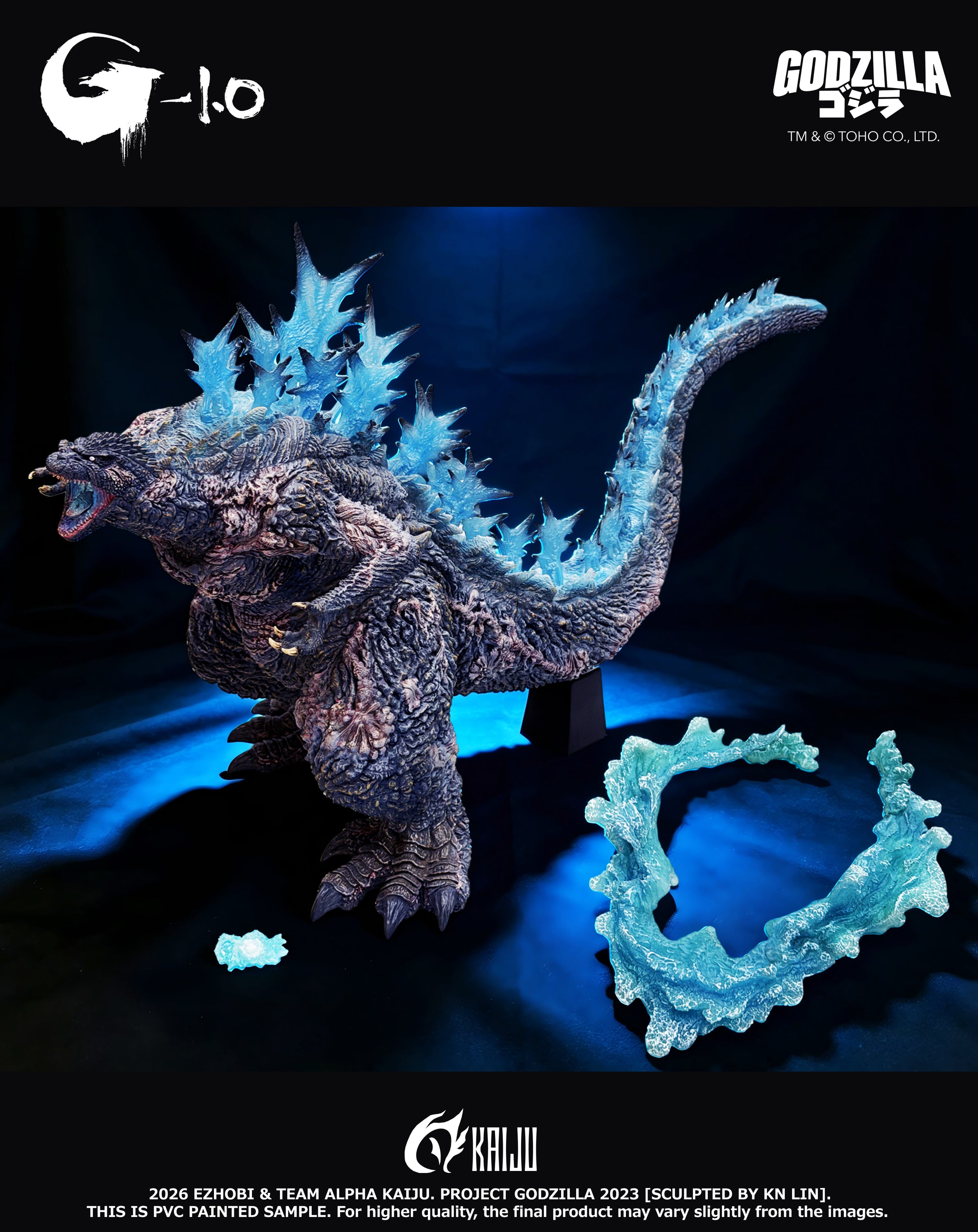 Godzilla Minus One Premium Collectible Figures (Both Versions: Final Roaring + Final Attack) – U.S. Region (AKS-1.0FR/LH Alpha Kaiju Series)