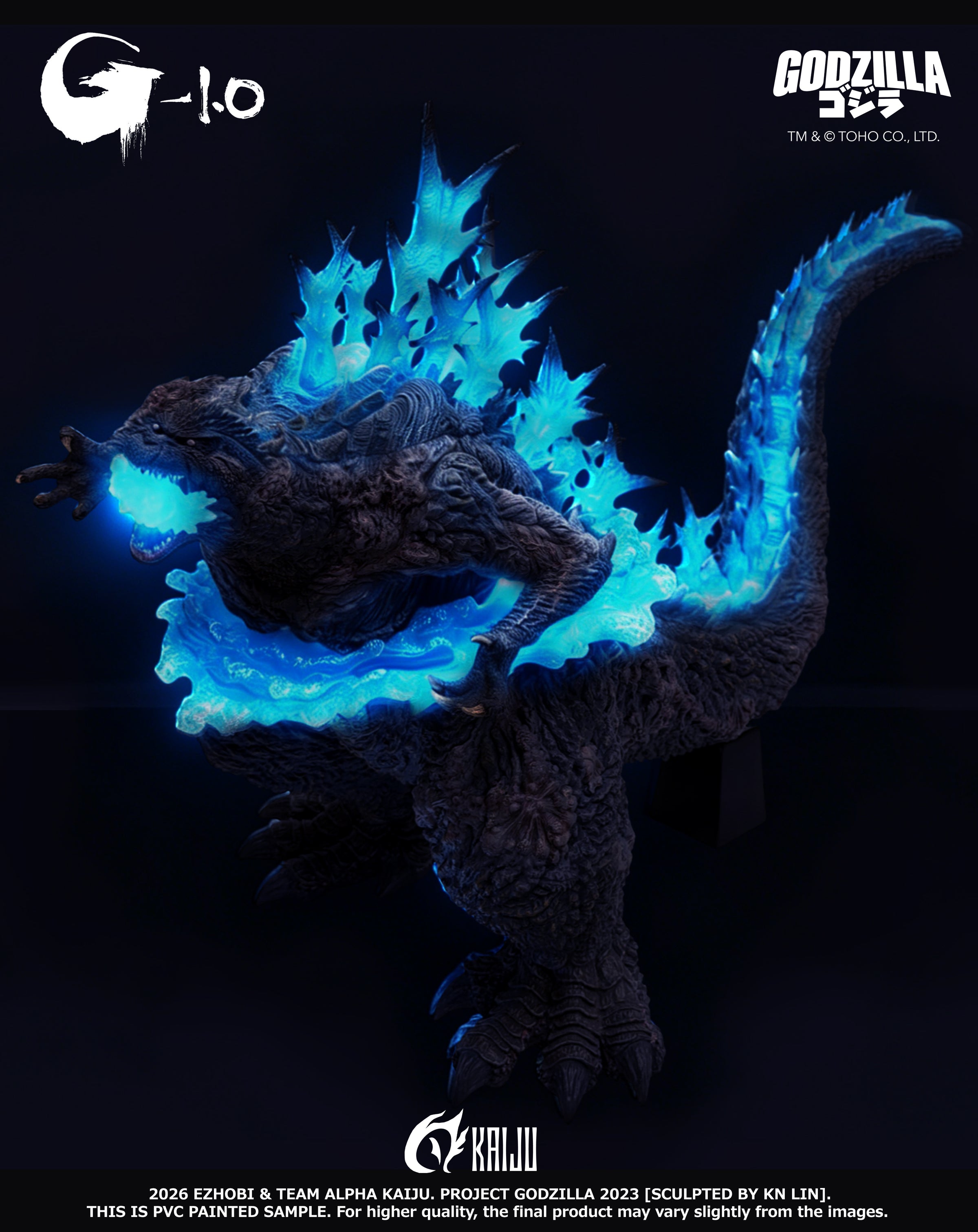 Godzilla Minus One Final Attack Heat Ray Premium Collectible Figure – Asia Region (AKS-1.0LH Alpha Kaiju Series)
