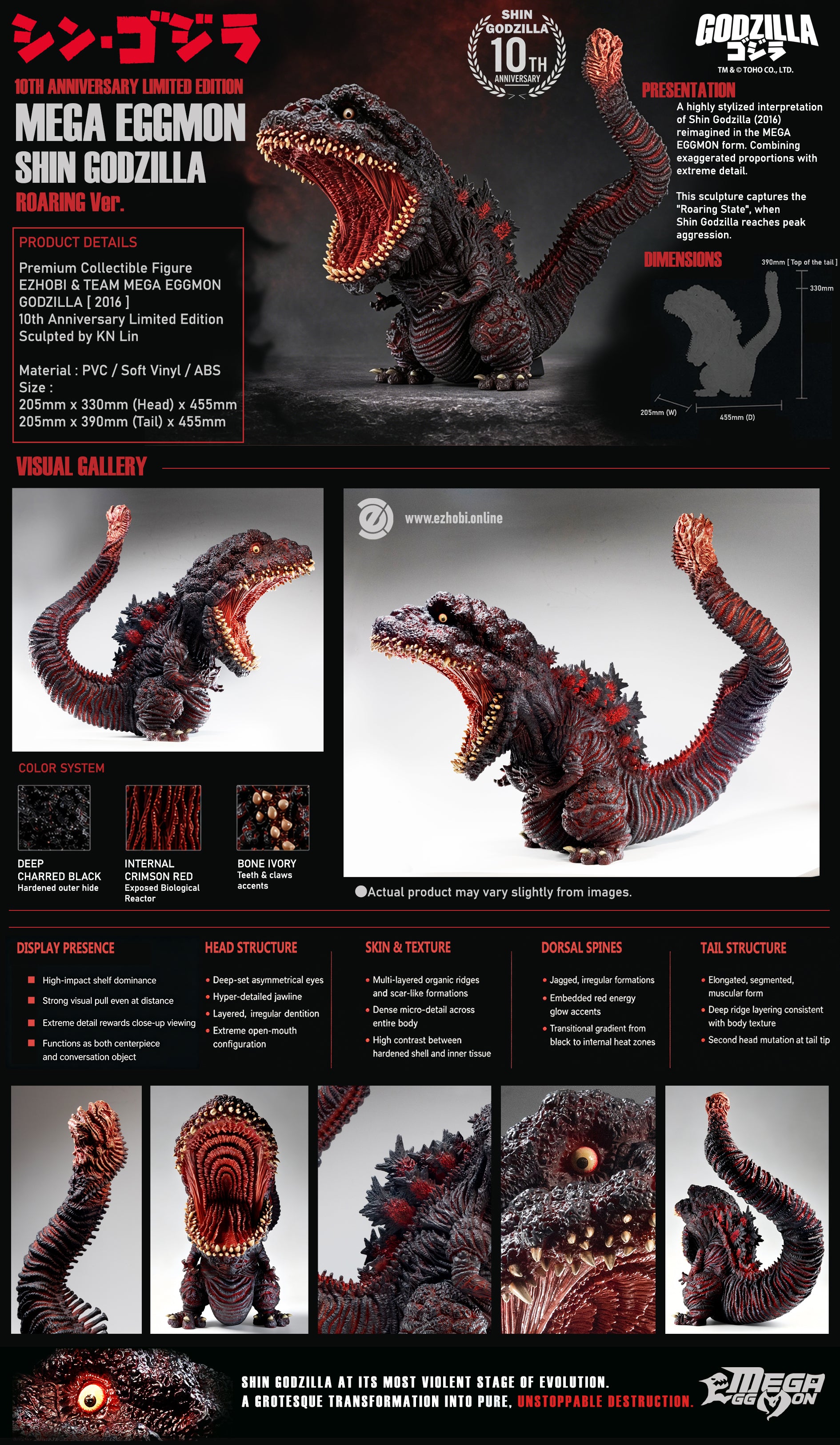 MEM-003FR SHIN GODZILLA [2016] 10th Anniversary Roaring Limited