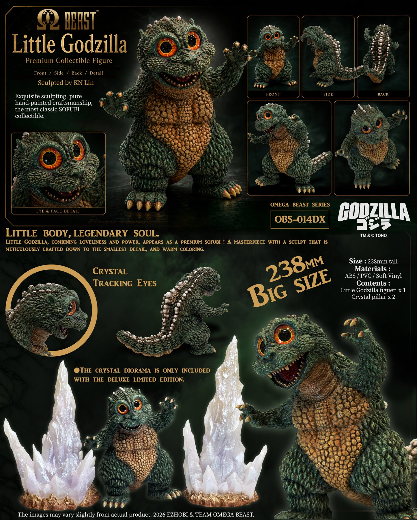 EZHOBI OBS-014DX Little Godzilla Deluxe Limited Edition