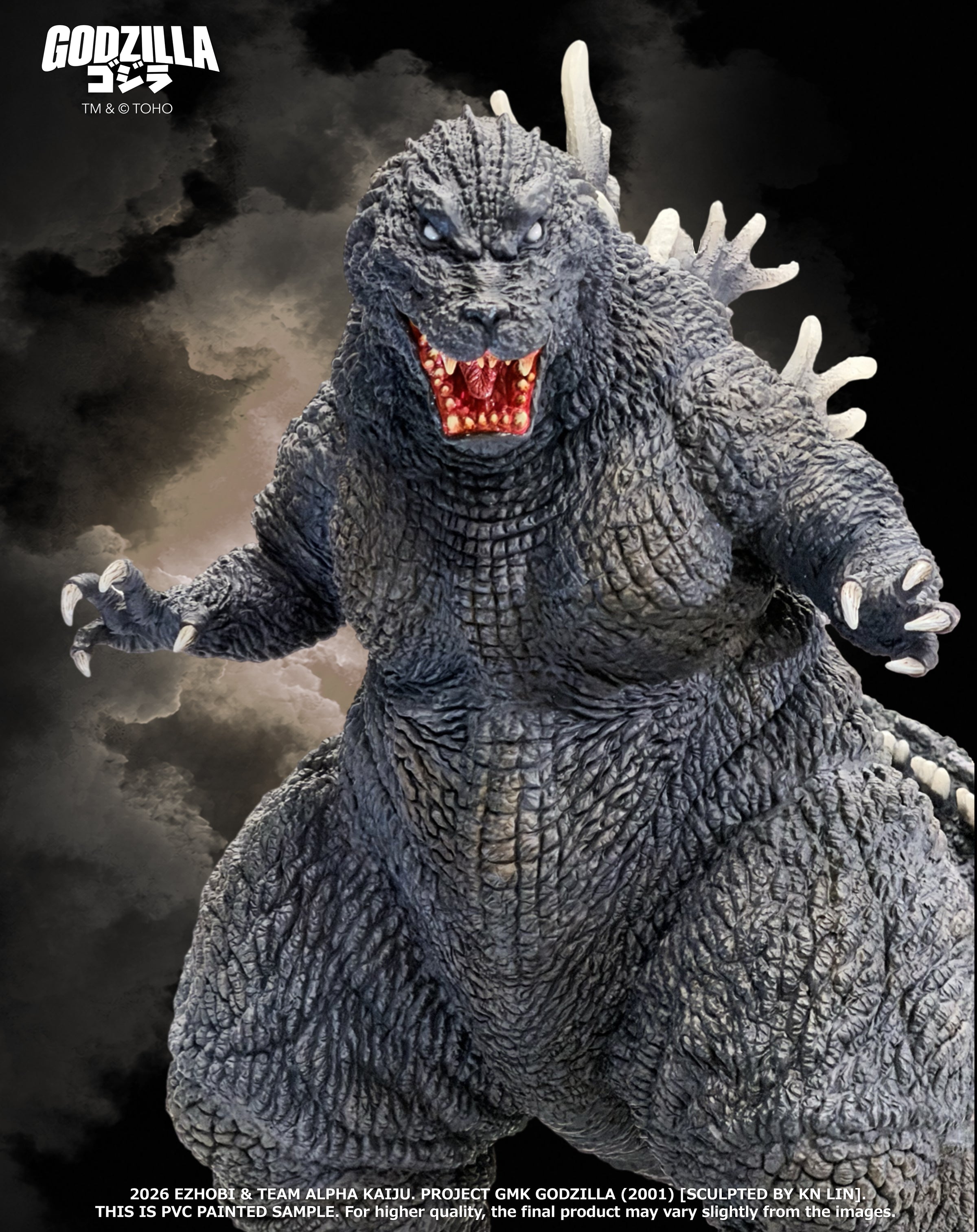 [PREORDER]EZHOBI Alpha Kaiju Series GMK Godzilla 2001 AKS-003DX – DX Edition
