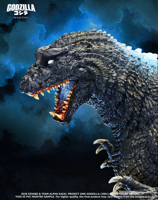 EZHOBI Alpha Kaiju Series GMK Godzilla 2001 AKS-003HR – G.I.D. Heat Ray Limited Version